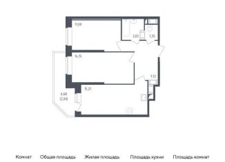 Продаю 2-комнатную квартиру, 54.5 м2, Санкт-Петербург, жилой комплекс Живи в Рыбацком, 5, ЖК Живи в Рыбацком
