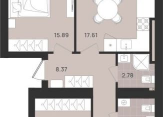 Продажа 3-комнатной квартиры, 76.6 м2, Калининград