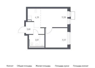 Продается 1-ком. квартира, 32.4 м2, посёлок Жилино-1, жилой комплекс Егорово Парк, к3.1