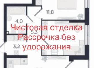 Продаю 2-ком. квартиру, 56.5 м2, Екатеринбург, Вознесенский проезд, ЖК Екатерининский Парк