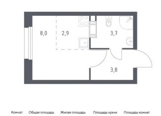 Продается квартира студия, 18.5 м2, деревня Столбово, проспект Куприна, 30к9