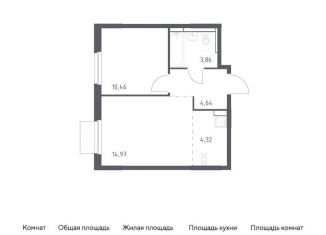 Продаю двухкомнатную квартиру, 38.3 м2, Московская область, жилой комплекс Мытищи Парк, к5