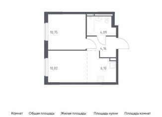 Продам двухкомнатную квартиру, 35.1 м2, Московская область