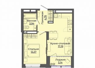 Продается 1-комнатная квартира, 41.3 м2, Екатеринбург, улица Блюхера, 26, улица Блюхера