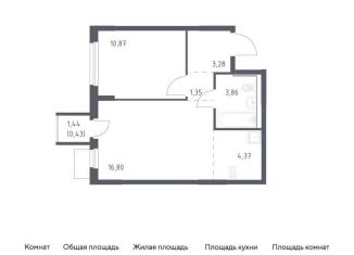 Продажа 1-комнатной квартиры, 41 м2, Мытищи, жилой комплекс Мытищи Парк, к5