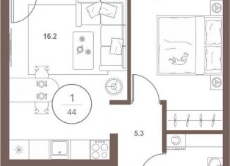 Продажа 1-комнатной квартиры, 44 м2, Пензенская область