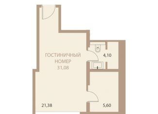 Продается 1-комнатная квартира, 31.1 м2, Липецк
