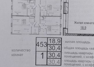 Квартира на продажу студия, 30.4 м2, Московская область, Парковая улица, 44