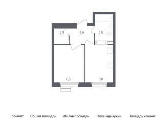 Однокомнатная квартира на продажу, 31 м2, Москва, жилой комплекс Эко Бунино, к10-11