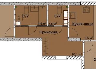 Продаю двухкомнатную квартиру, 71.4 м2, Нижний Новгород, 1-я Оранжерейная улица, 24А