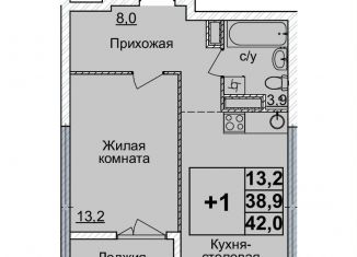 Продаю однокомнатную квартиру, 42 м2, Нижний Новгород