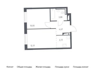 Продам 1-комнатную квартиру, 34.5 м2, Ленинградская область, жилой комплекс Квартал Лаголово, 2