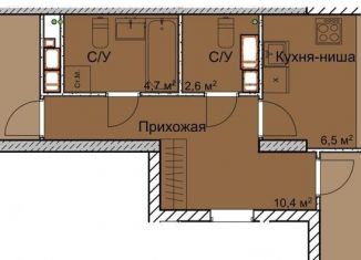 Продается 2-комнатная квартира, 70.6 м2, Нижний Новгород, метро Горьковская, 1-я Оранжерейная улица, 24А