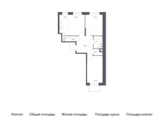 2-комнатная квартира на продажу, 71.6 м2, Москва, жилой комплекс Эко Бунино, 13