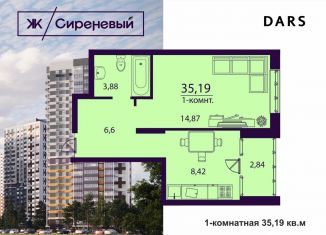 Продам 1-комнатную квартиру, 35.2 м2, Ульяновск, улица Народного учителя Латышева, 5