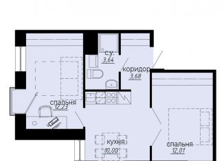 Продается 2-комнатная квартира, 41.6 м2, Санкт-Петербург, метро Площадь Мужества