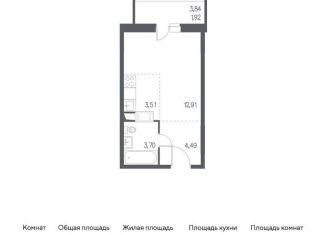 Продажа квартиры студии, 26.3 м2, Москва, Рязановское шоссе, 31к1