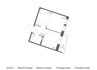 Продается 1-комнатная квартира, 32.4 м2, посёлок Песочный