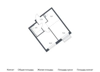 Продажа однокомнатной квартиры, 34.6 м2, Московская область, жилой комплекс Рублёвский Квартал, 60