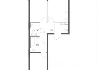 Продажа двухкомнатной квартиры, 55.8 м2, Колпино