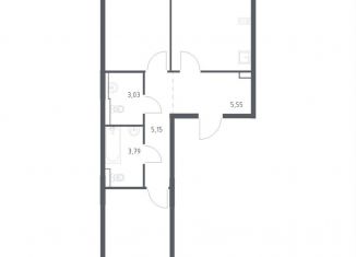 Продажа 2-комнатной квартиры, 56.7 м2, Колпино