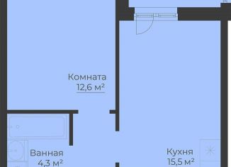 Продается 1-комнатная квартира, 40.7 м2, Рыбинск
