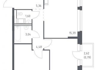 Продается 2-ком. квартира, 55.3 м2, Колпино, ЖК Новое Колпино