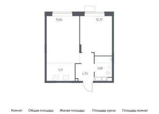 1-ком. квартира на продажу, 41.7 м2, Балашиха, жилой квартал Новоград Павлино, к34
