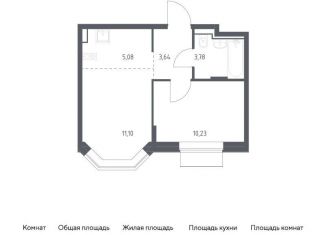 Продаю однокомнатную квартиру, 33.8 м2, Москва, район Марьино