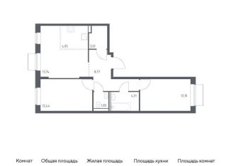 Продажа двухкомнатной квартиры, 60.9 м2, Москва, метро Борисово