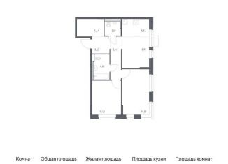 Продается 2-комнатная квартира, 62.7 м2, Москва, САО
