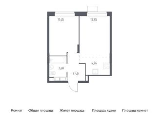 Продам 1-комнатную квартиру, 37 м2, Балашиха, жилой квартал Новоград Павлино, к34