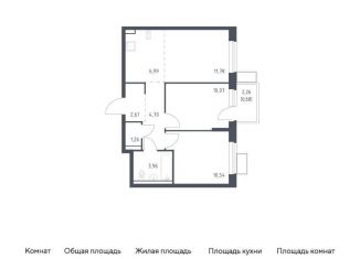 2-ком. квартира на продажу, 52.6 м2, посёлок Жилино-1, ЖК Егорово Парк, жилой комплекс Егорово Парк, к3.2