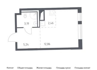 Продается квартира студия, 23.8 м2, Ленинградская область, жилой комплекс Квартал Лаголово, 2