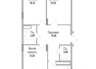 Продам трехкомнатную квартиру, 86.7 м2, Воронежская область, проспект Труда, 139к2