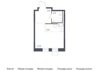 Продажа квартиры студии, 27 м2, посёлок Песочный