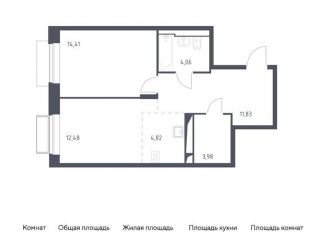 Продается 1-ком. квартира, 51.6 м2, Московская область