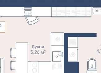 Продам квартиру студию, 25.4 м2, Новосибирск, метро Октябрьская
