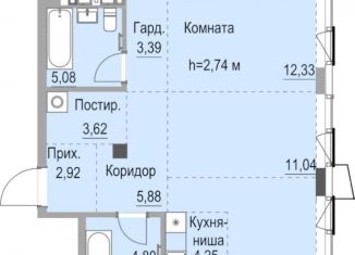 Продажа квартиры студии, 65.5 м2, Ижевск, улица Карла Маркса, 259, ЖК Республика