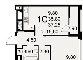 Продажа 1-комнатной квартиры, 38 м2, Рязанская область, Интернациональная улица, 20