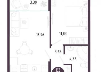 Продажа 1-комнатной квартиры, 40.1 м2, Тульская область