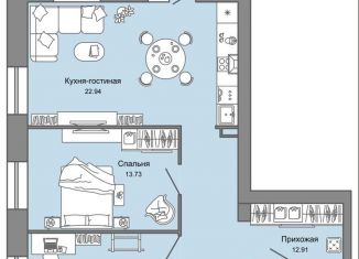 Продается трехкомнатная квартира, 70 м2, Ульяновск, жилой комплекс Центрополис, 5