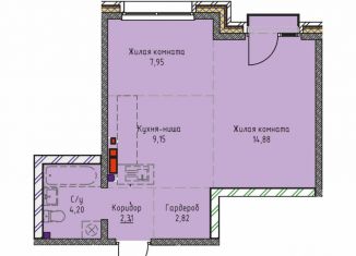 Продам двухкомнатную квартиру, 42.2 м2, Иркутск, ЖК Стрижи Сити, Култукская улица, 26