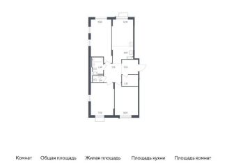 Продажа 3-комнатной квартиры, 93.8 м2, посёлок Песочный, Садовая улица