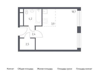 Квартира на продажу студия, 31.8 м2, Москва, СЗАО, 3-я Хорошёвская улица, 17А