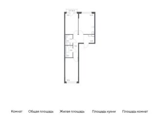 Продается 2-комнатная квартира, 55.8 м2, Санкт-Петербург