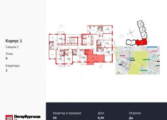 Однокомнатная квартира на продажу, 31.5 м2, Ленинградская область