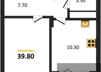 Продажа однокомнатной квартиры, 39.8 м2, Воронеж, Железнодорожный район