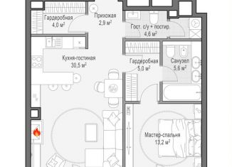 Продам однокомнатную квартиру, 67.9 м2, Москва, Электрический переулок, 1с14, станция Белорусская