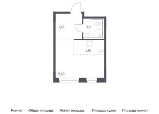 Продается квартира студия, 25.9 м2, поселение Кокошкино, жилой комплекс Новое Внуково, к30